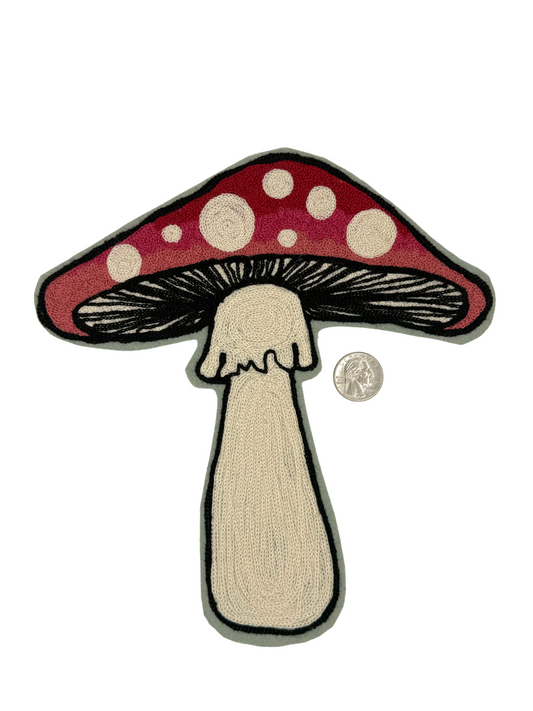 Mushroom Chainstitched Patch