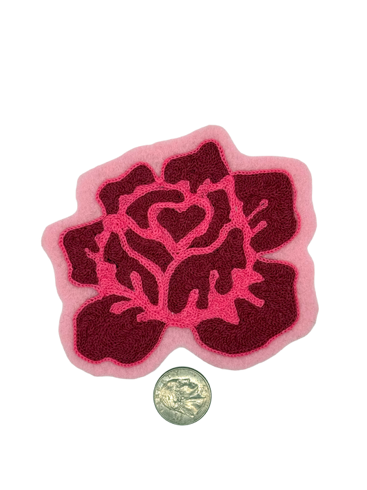 Rose Chainstitched Patch