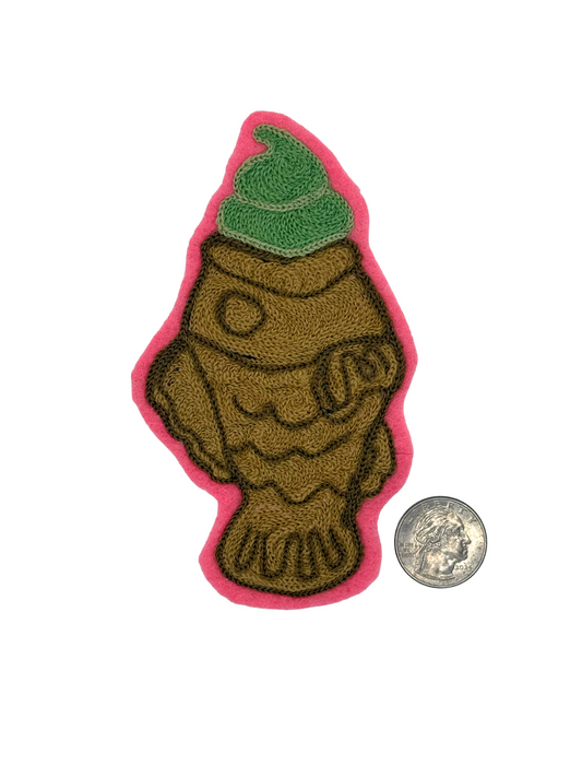 Matcha Taiyaki Ice Cream Chainstitched Patch