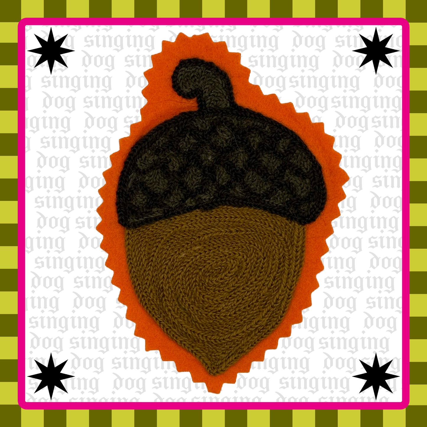 Acorn Chainstitched Patch