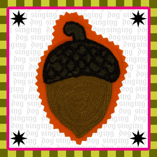 Acorn Chainstitched Patch