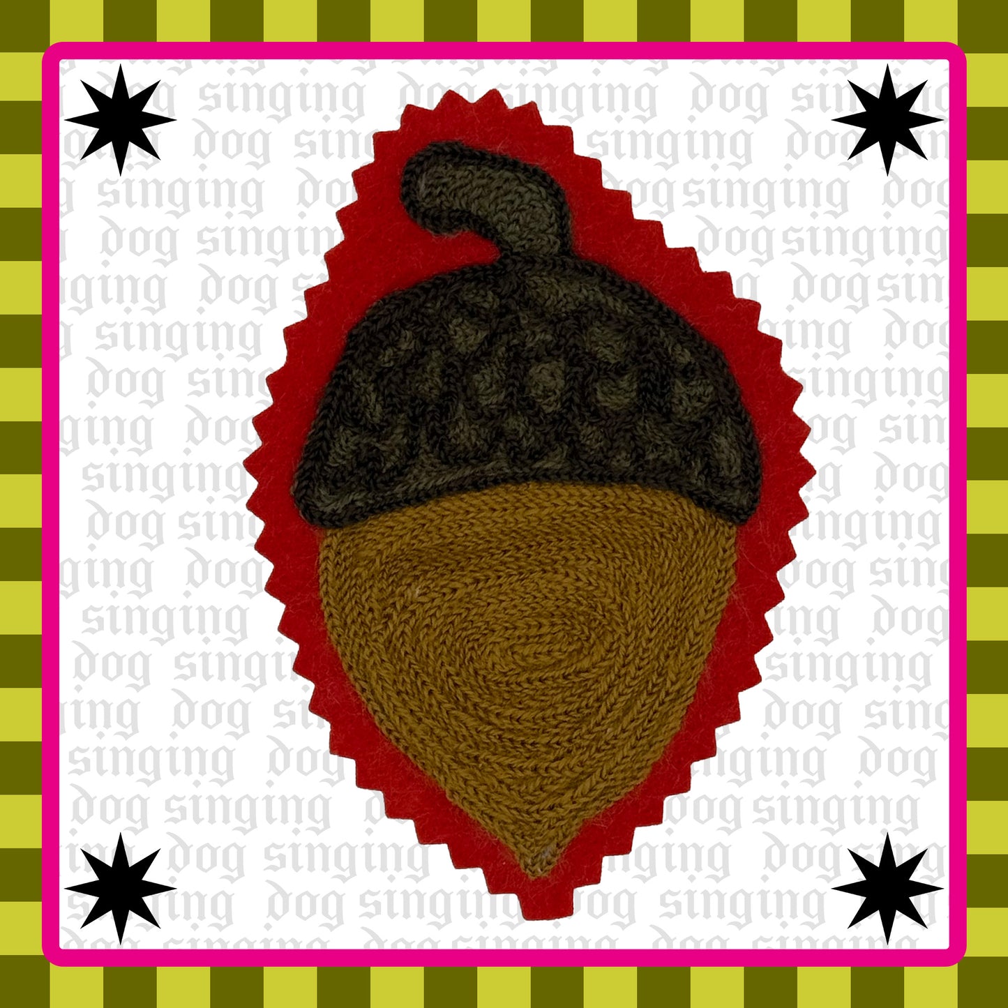 Acorn Chainstitched Patch