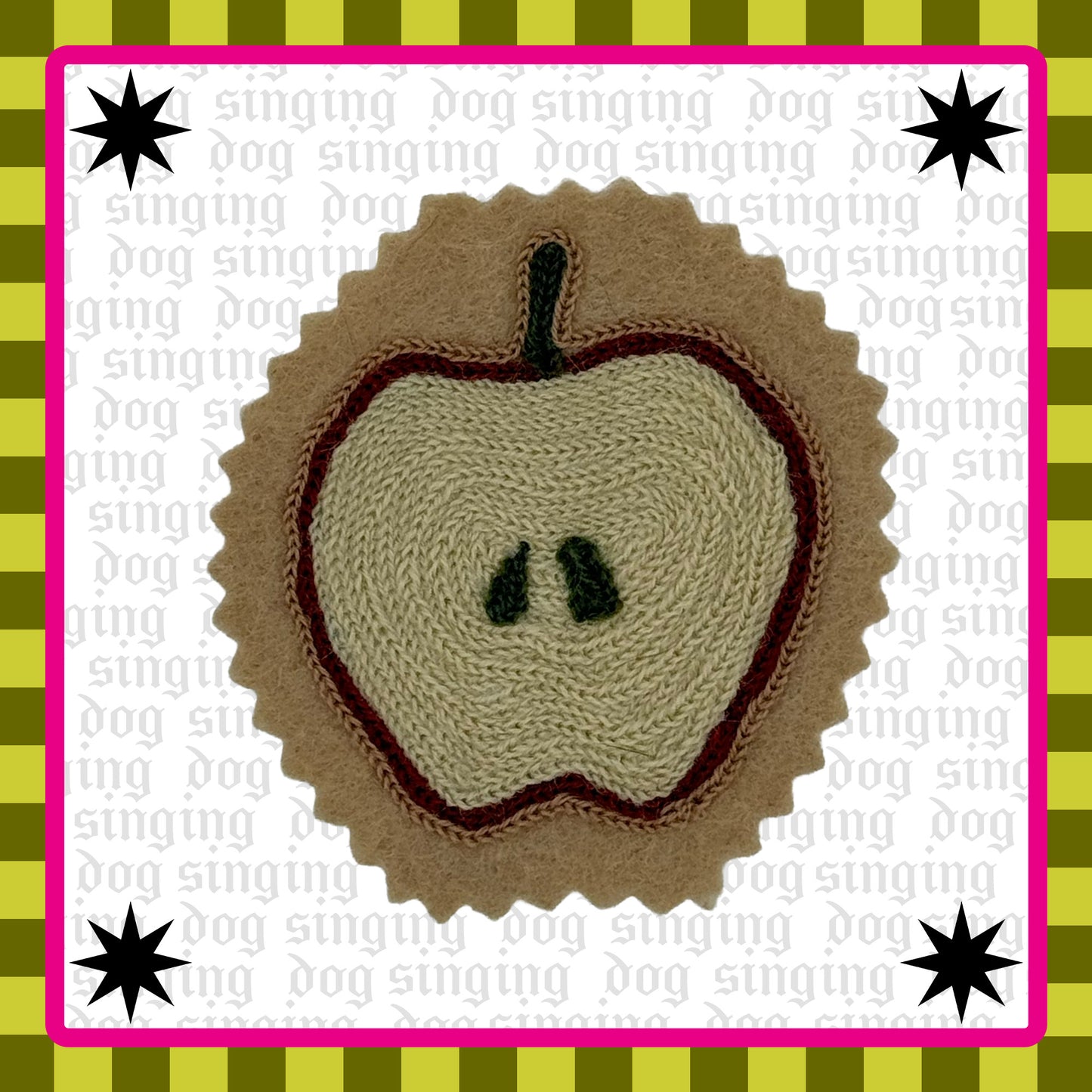 Apple Chainstitched Patch