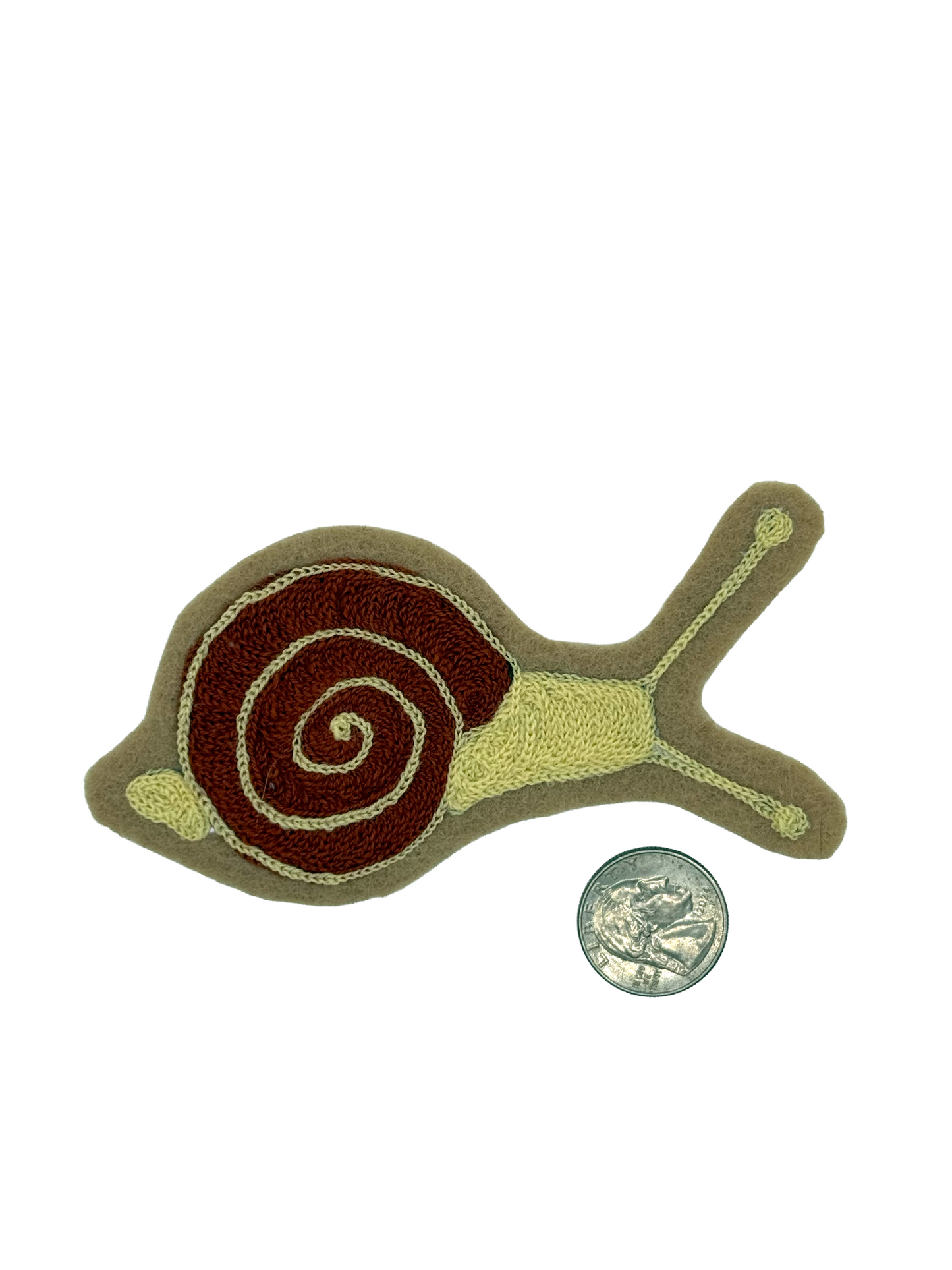 Snail Chainstitched Patch