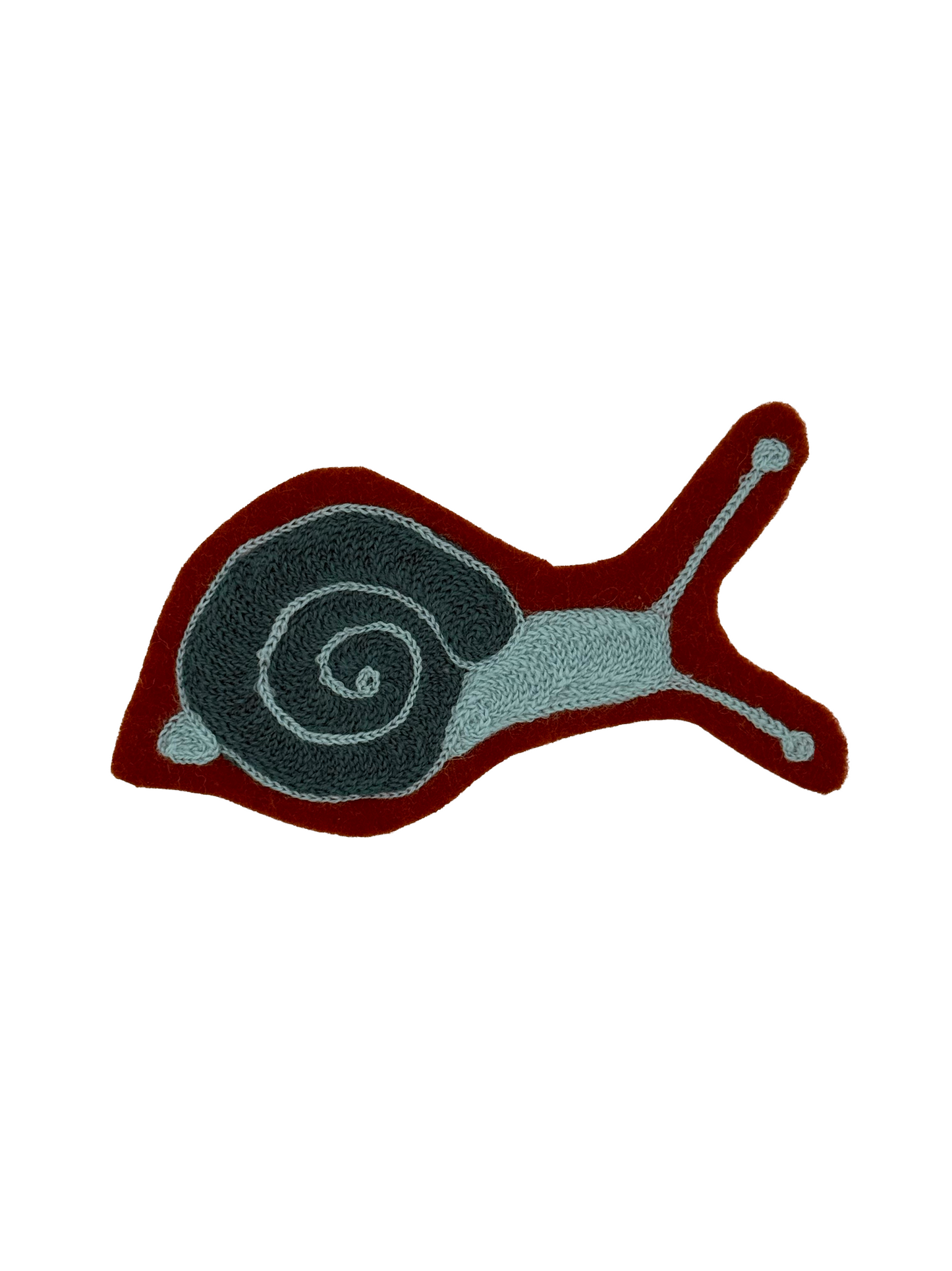 Snail Chainstitched Patch