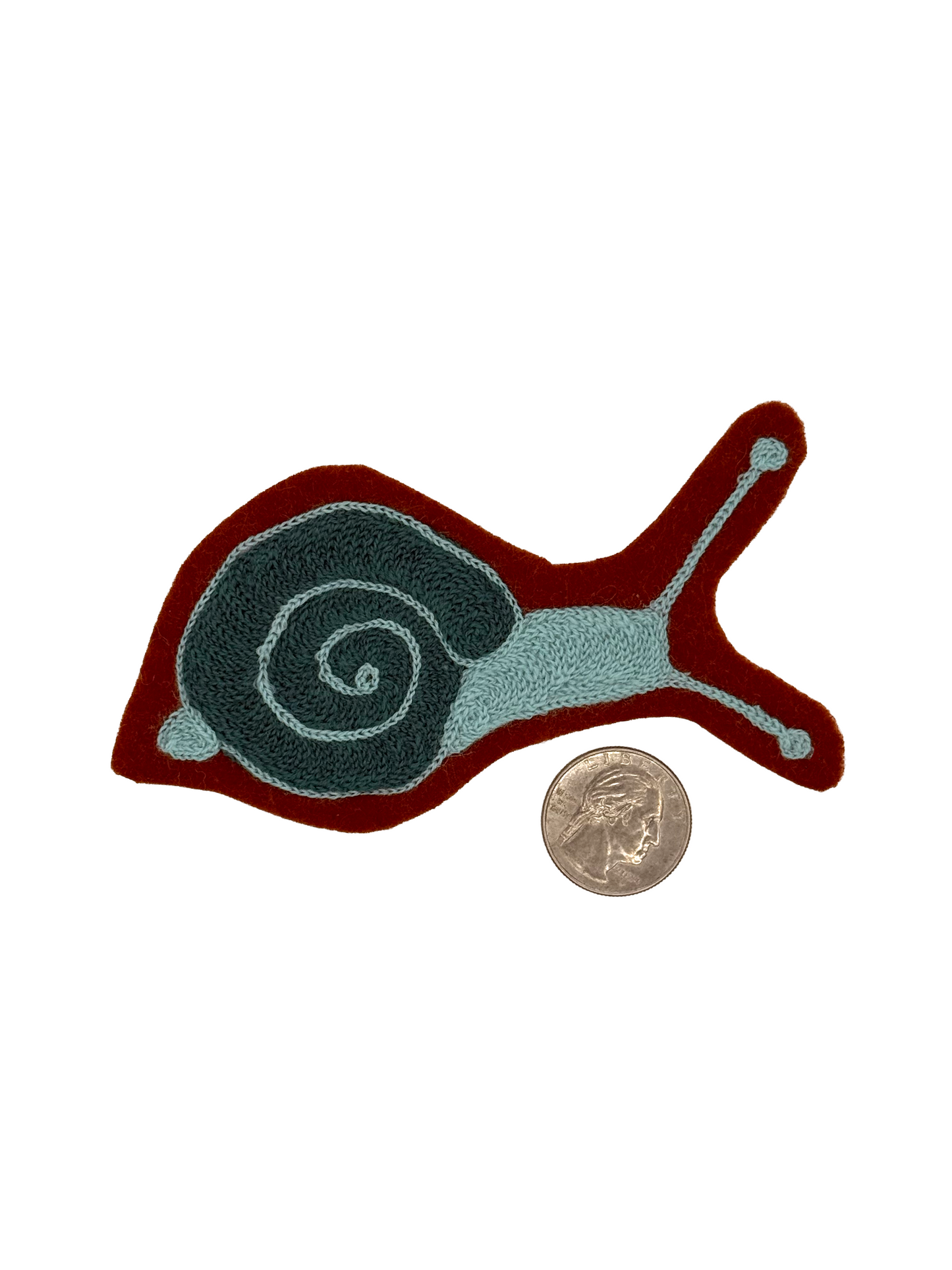 Snail Chainstitched Patch
