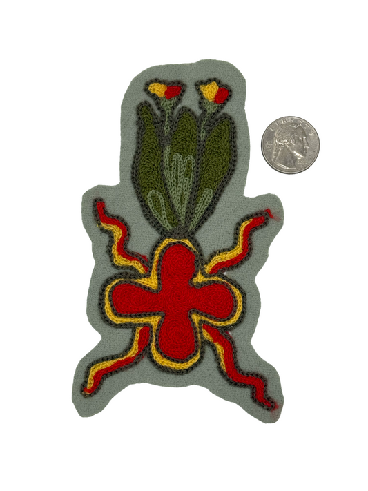 Medieval Manuscript  Chainstitched Patch
