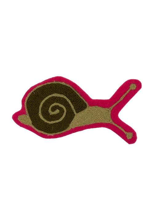 Snail Chainstitched Patch