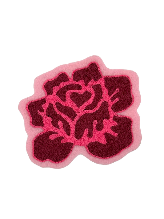 Rose Chainstitched Patch