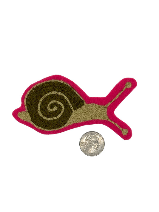 Snail Chainstitched Patch