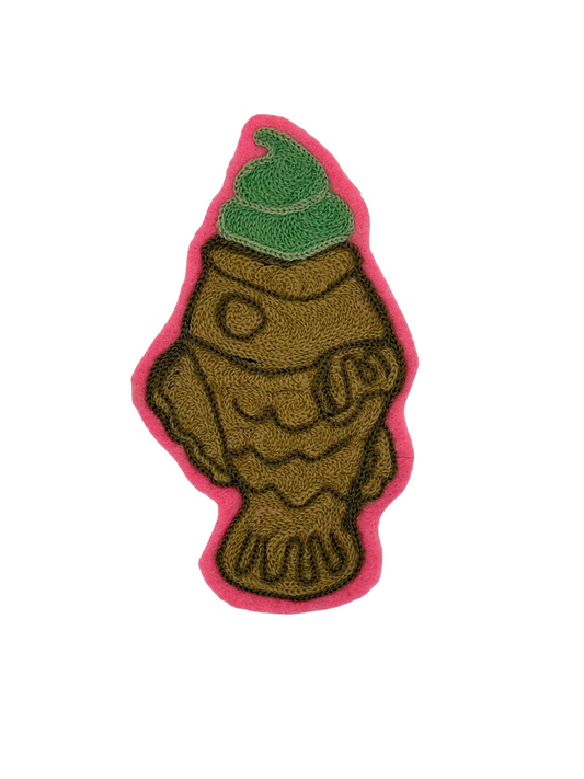 Matcha Taiyaki Ice Cream Chainstitched Patch